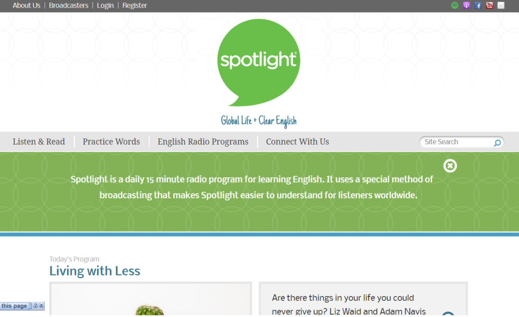 Spotlight Website