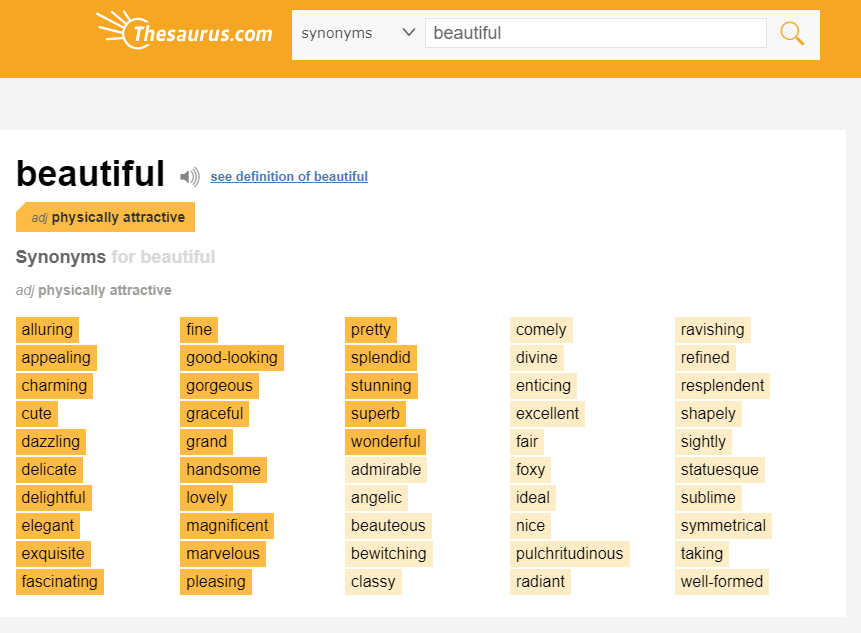 từ điển thesaurus 