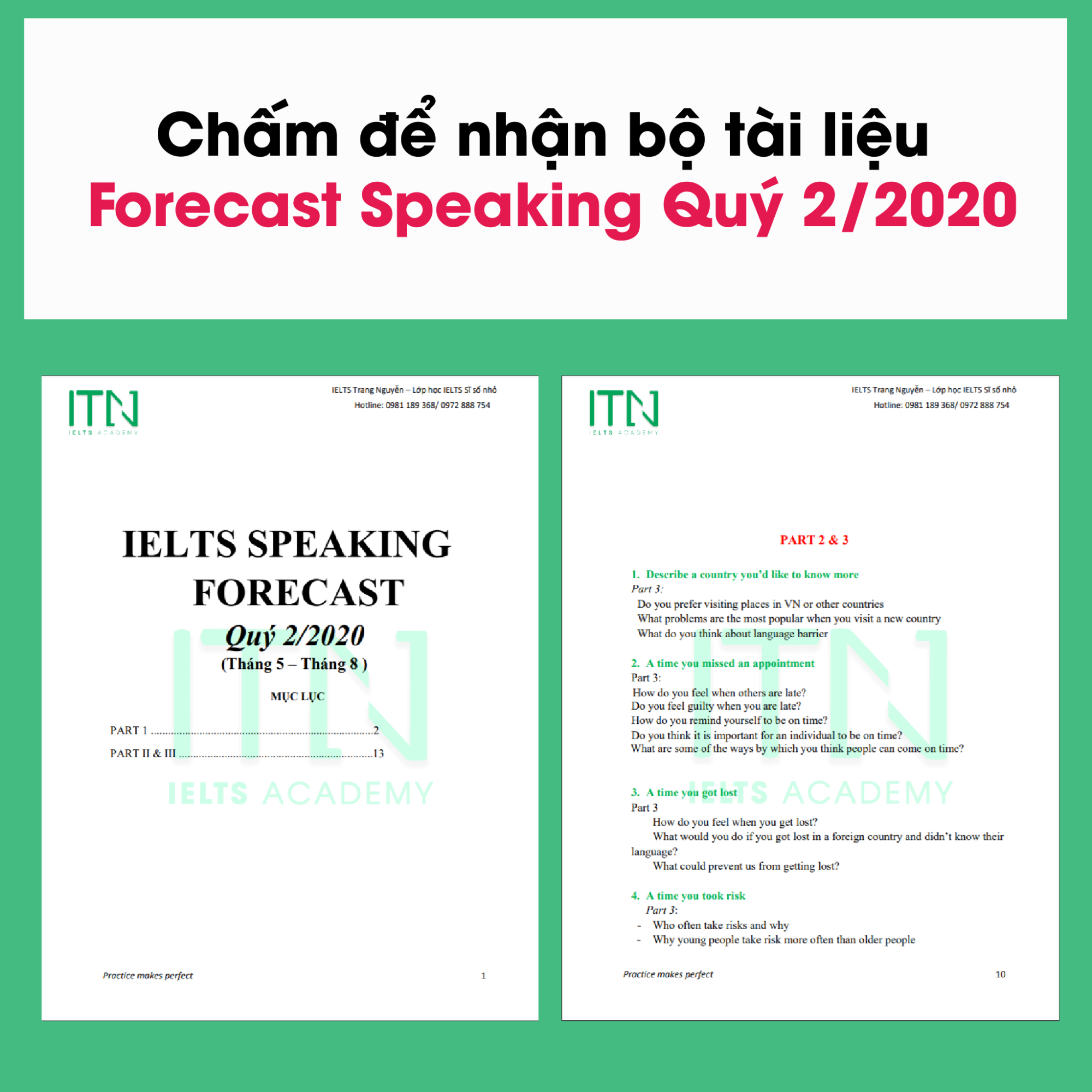 Bộ Forecast Speaking Quý 2/2020 - Tài liệu Speaking Cực Hot