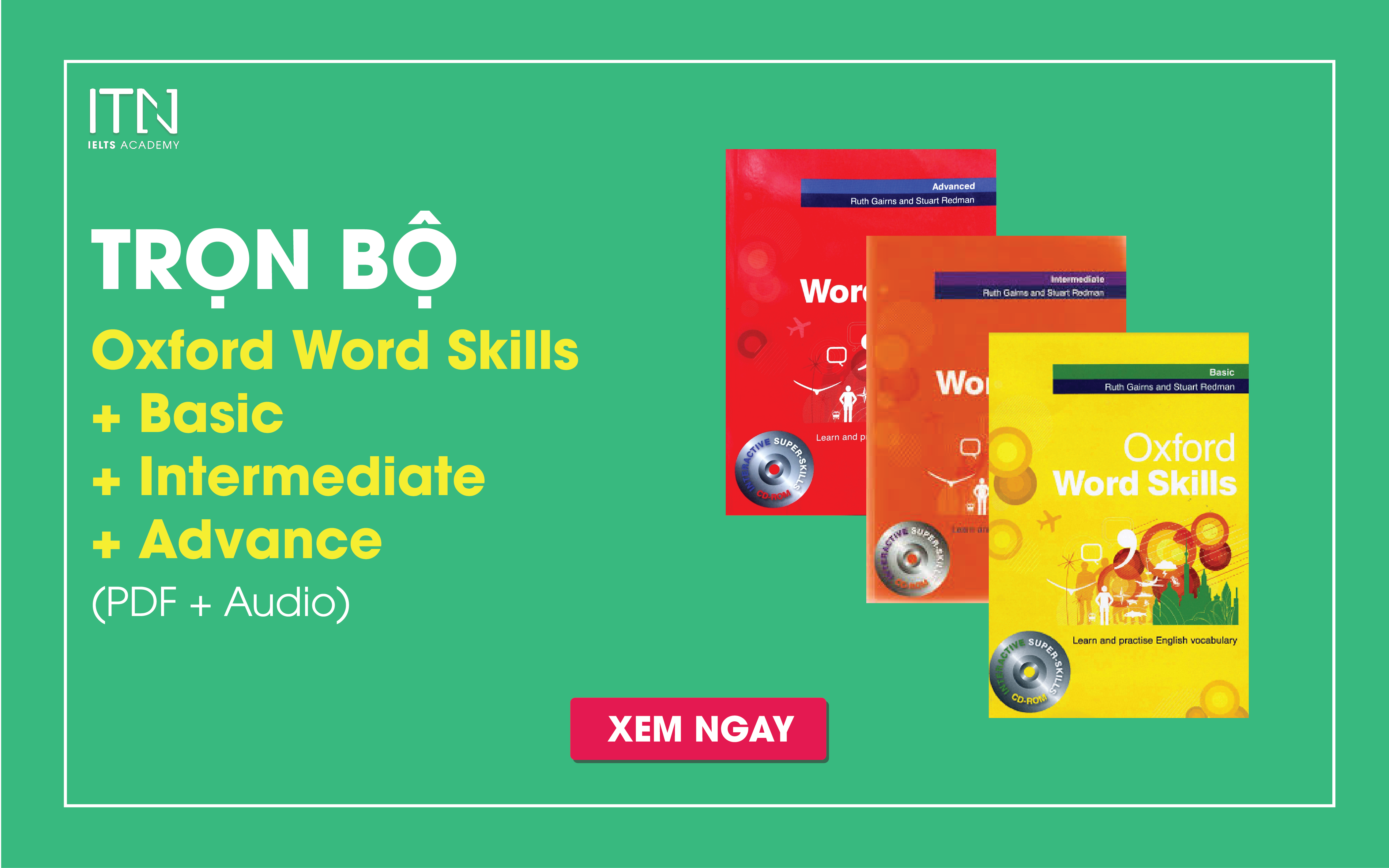 Trọn bộ Oxford Word Skills Basic + Intermediate + Advance (Pdf + Audio)
