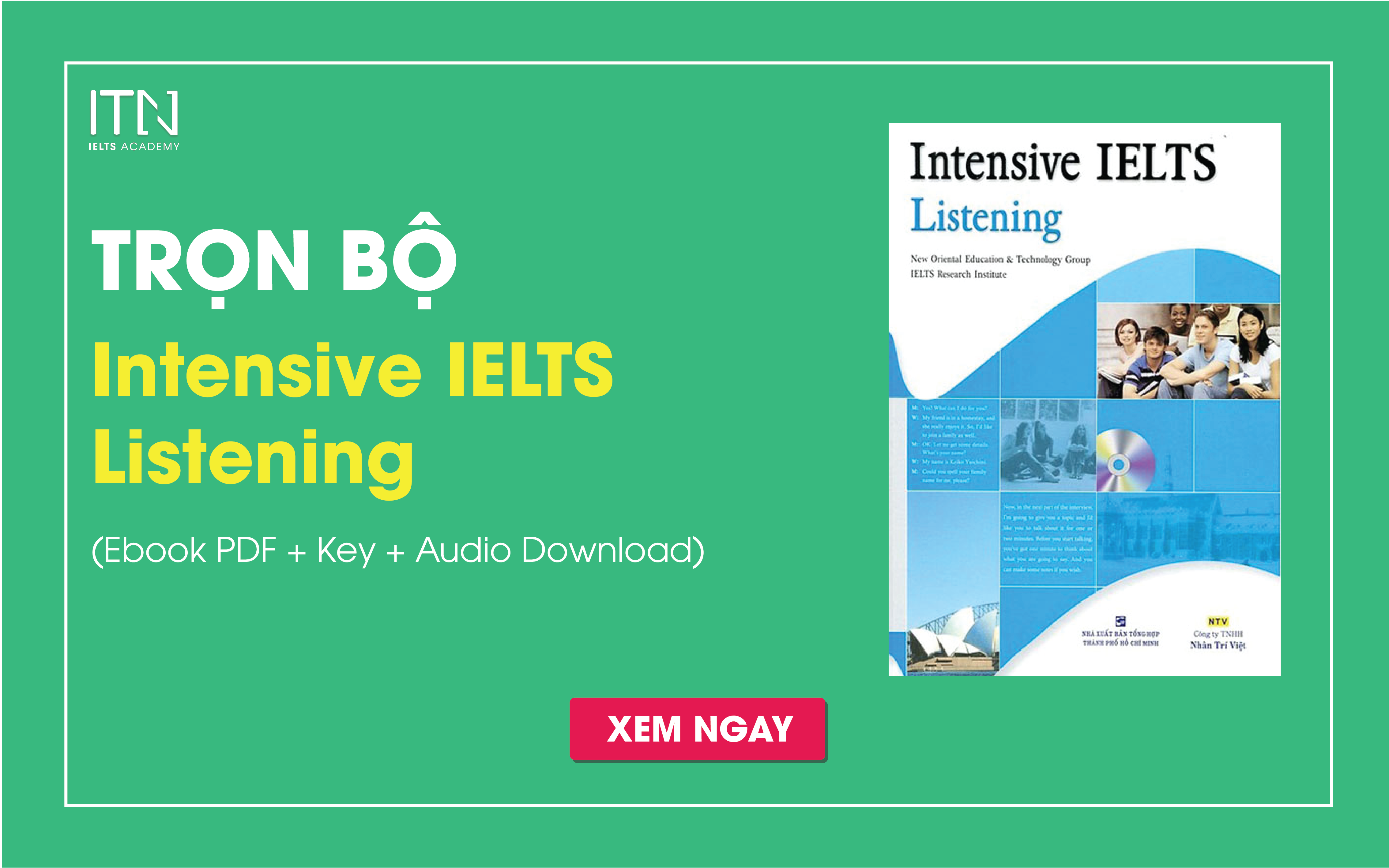Intensive IELTS Listening Sách Ebook PDF + Key + Audio Download