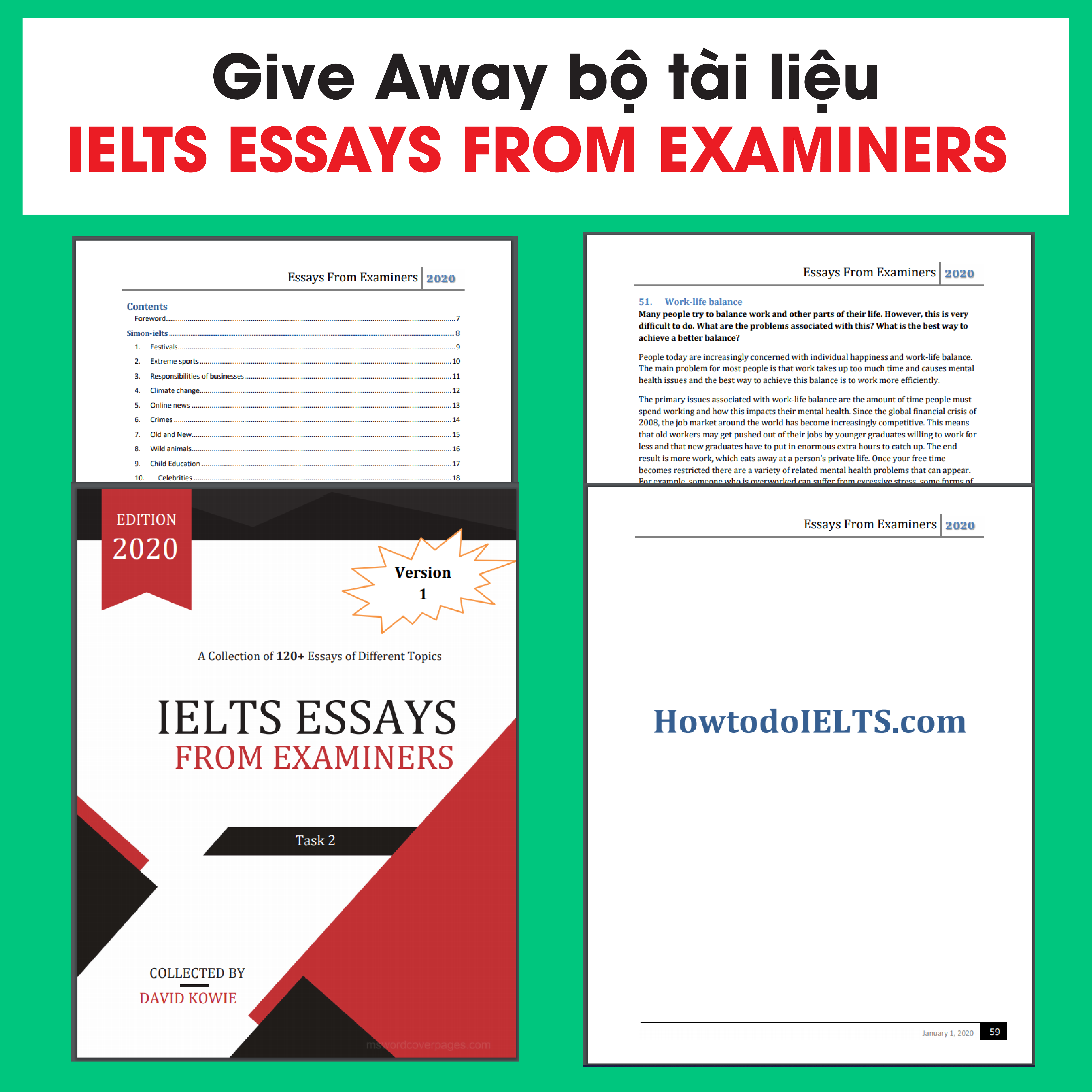 ielts essays from examiners 2020
