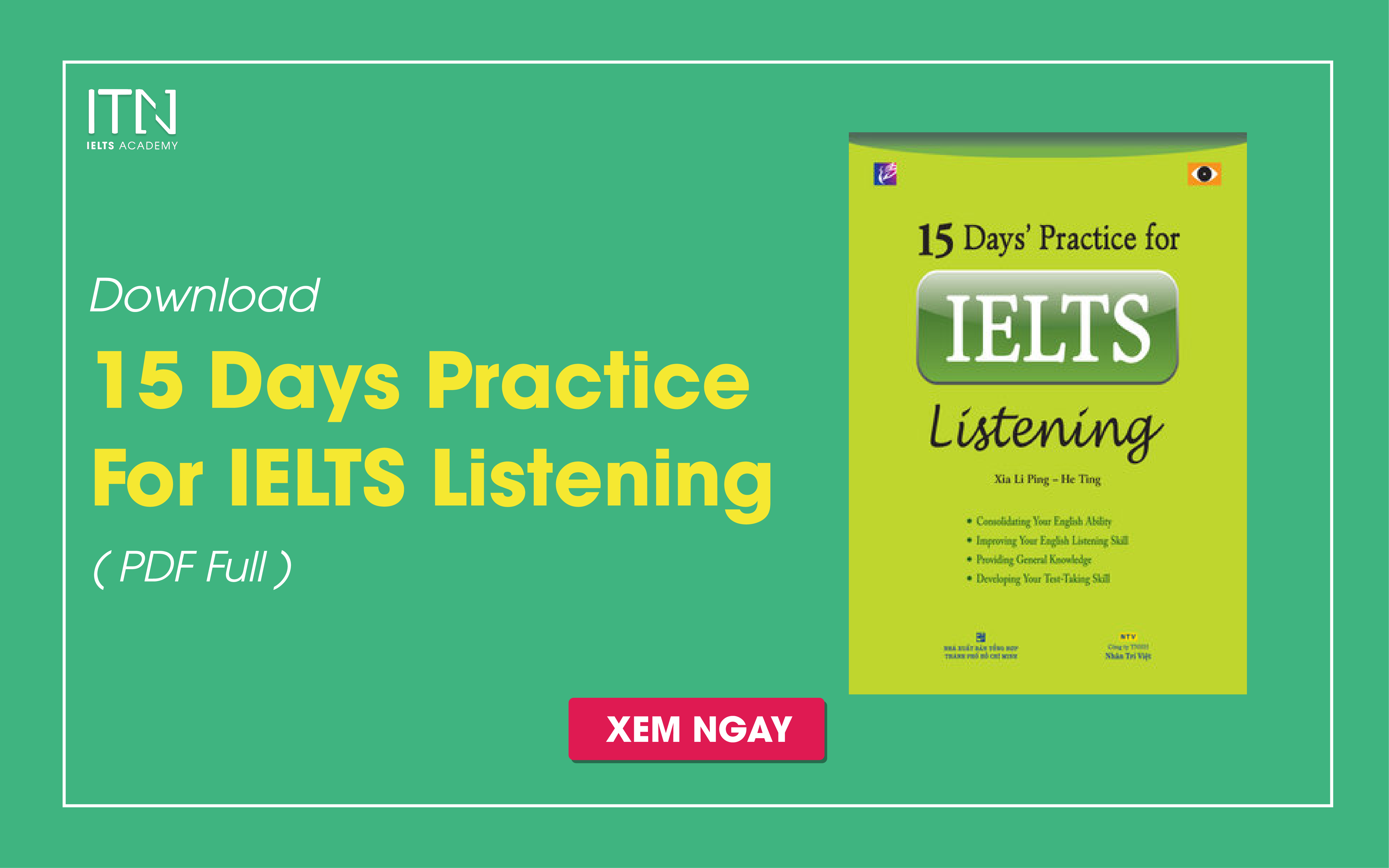Download 15 Days Practice For IELTS Listening PDF Full