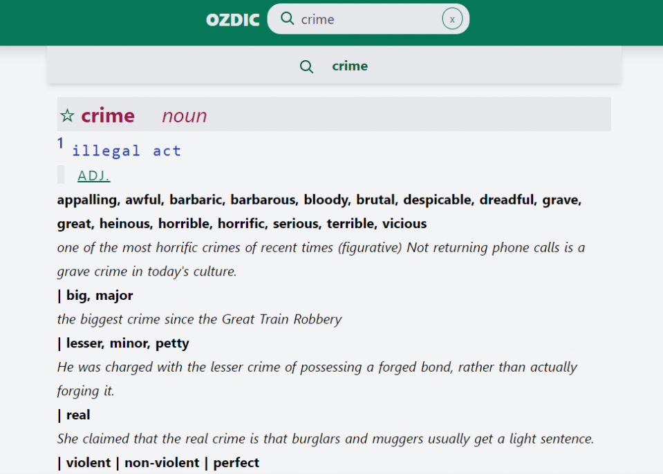 Từ điển Ozdic