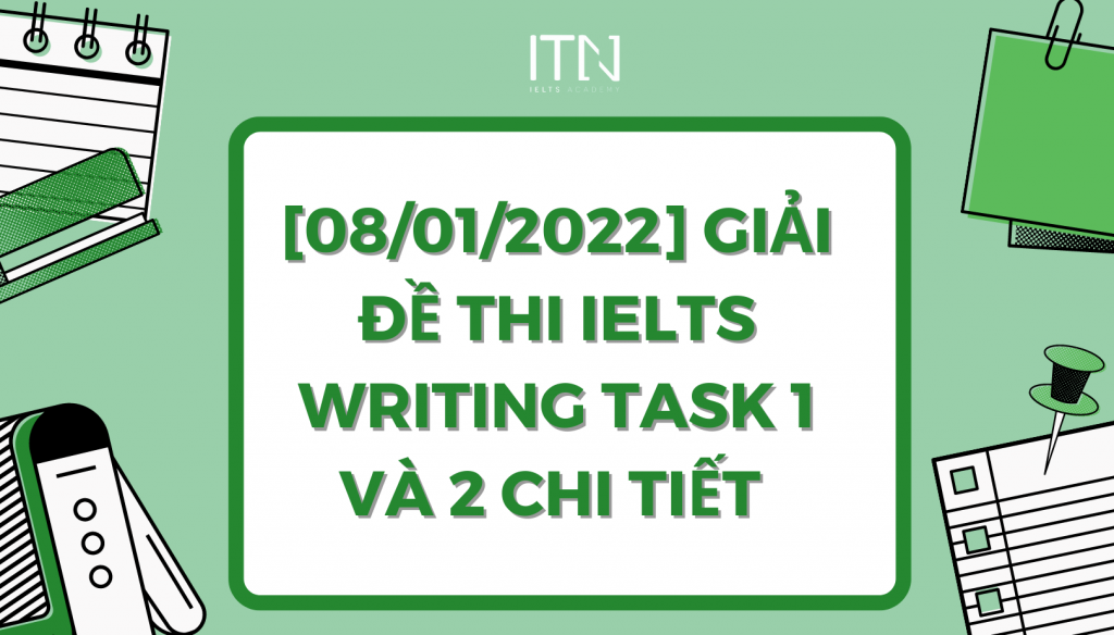 Giải Đề Thi Ielts Writing Task 1 Và 2 Ngày 08 01 2022 Chi Tiết Ielts